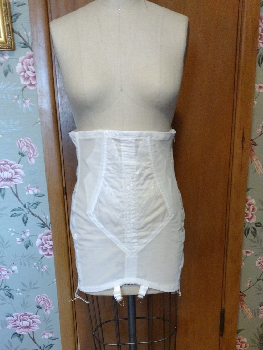 White Rago Girdle Shapewear with Garters